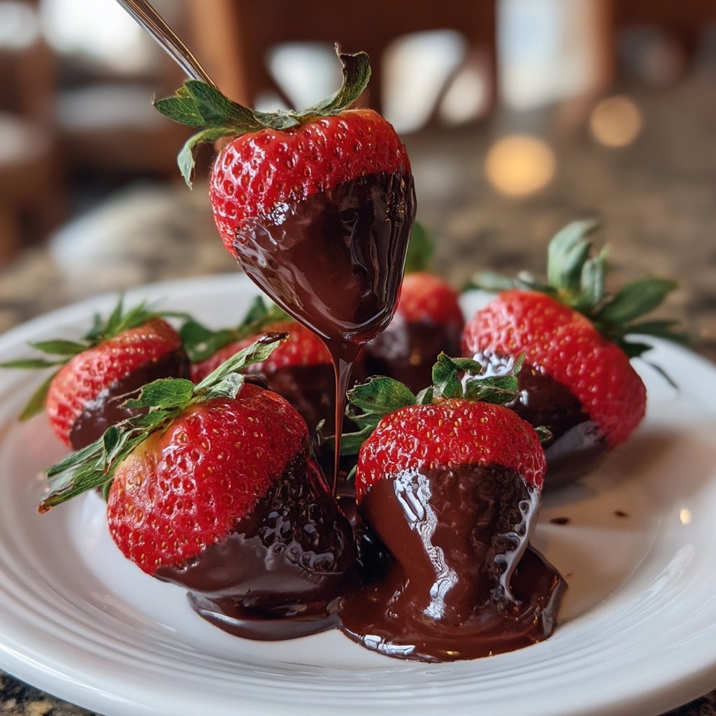 Strawberries with Ruby Chocolate