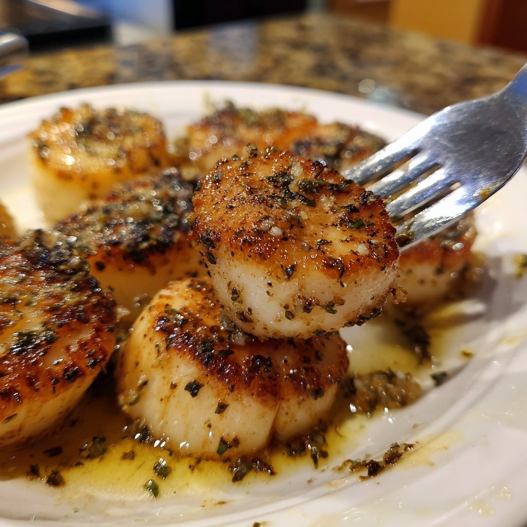 Valentine Dinner Garlic Butter Scallops