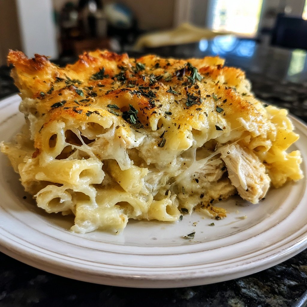 Chicken Alfredo Bake