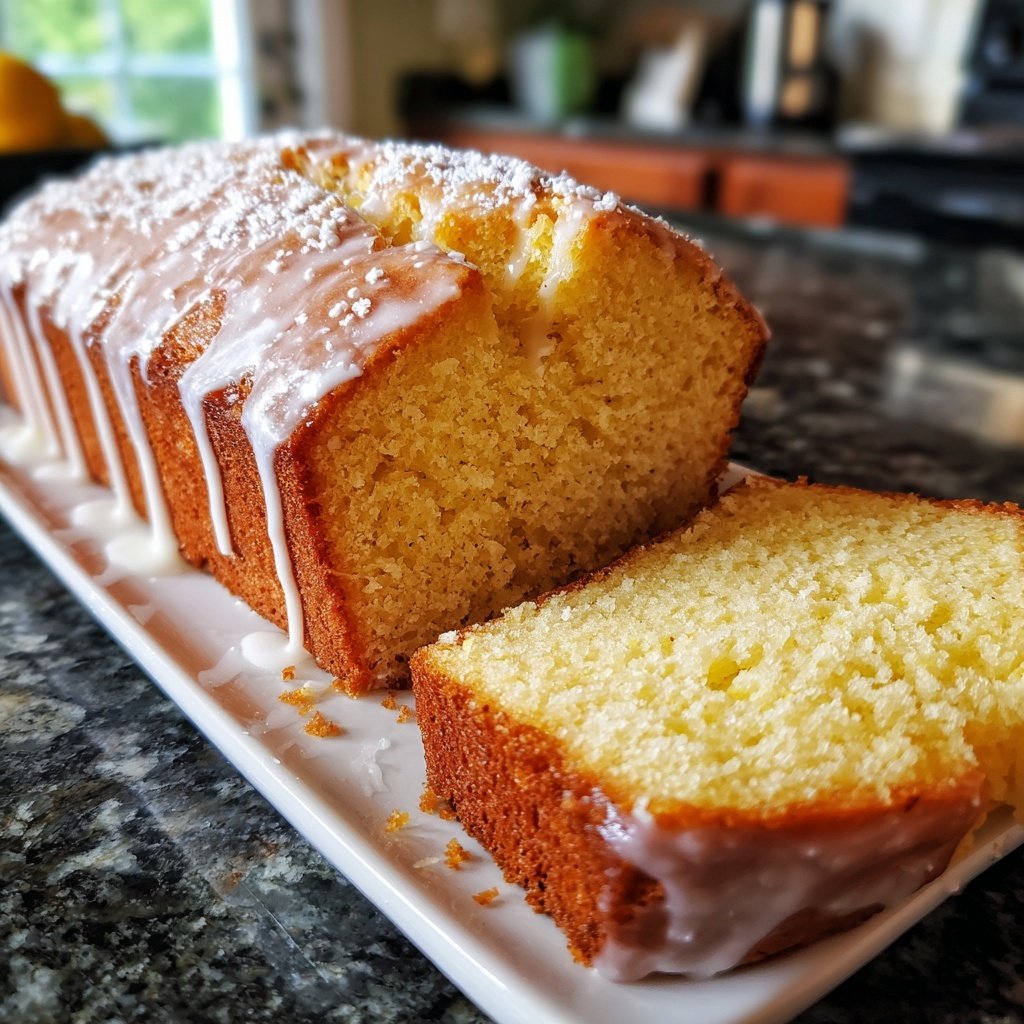 Simple Vanilla Pound Cake
