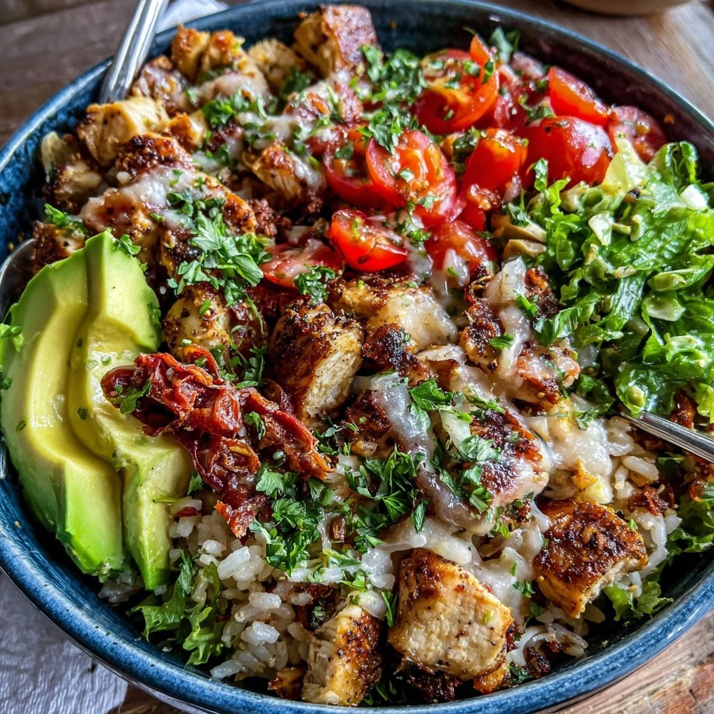 Easy Healthy Chicken Taco Bowl