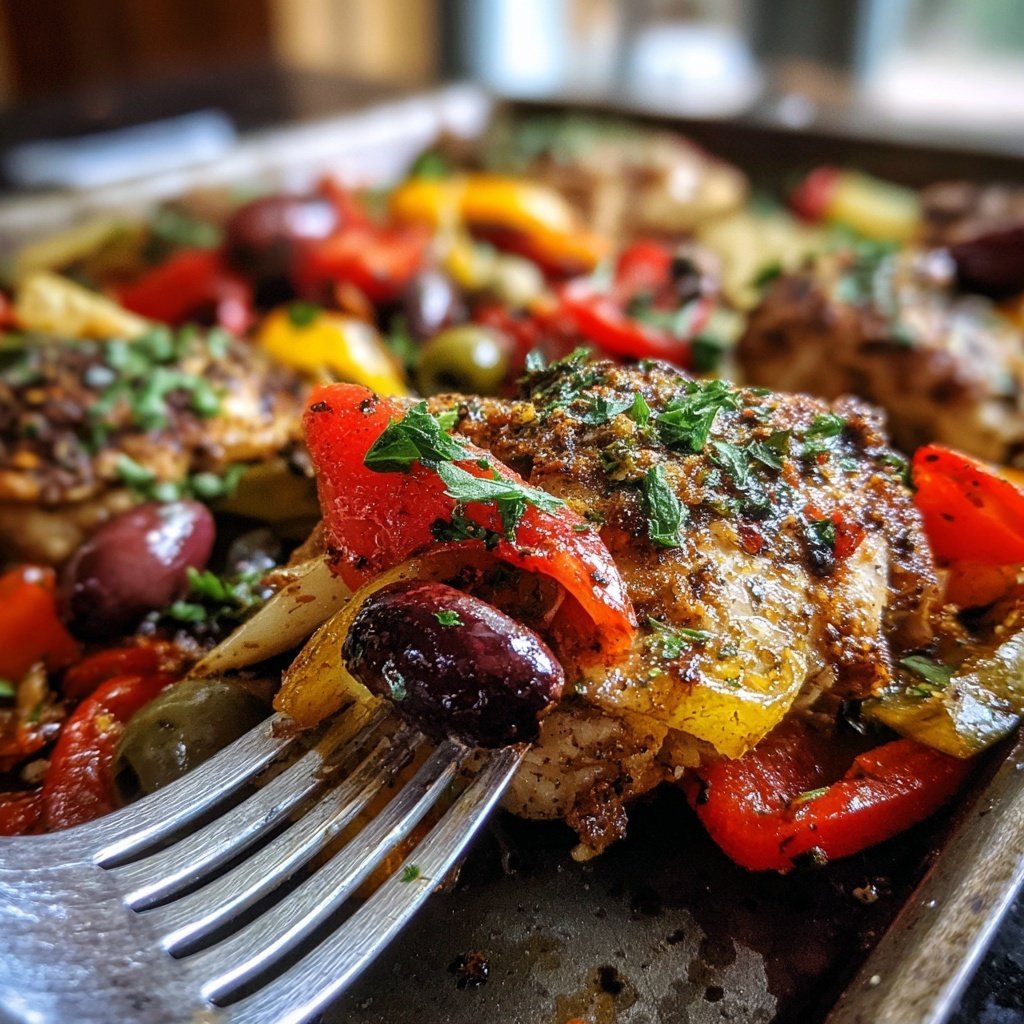 Mediterranean Chicken Sheet Pan