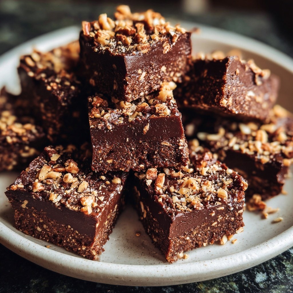 Chocolate Date Tahini Squares