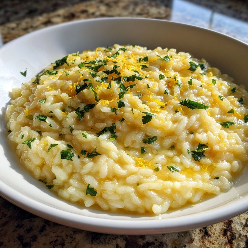 Romantic Creamy Lemon Risotto