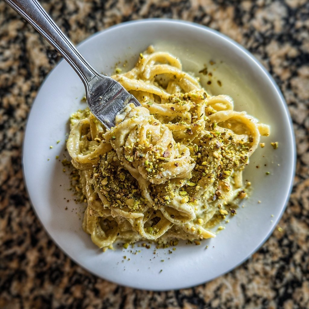Pasta with Pistachio Cream
