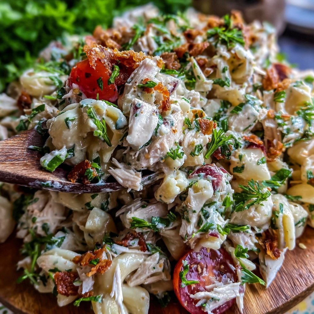 Easy Lunch Turkey Pasta Salad