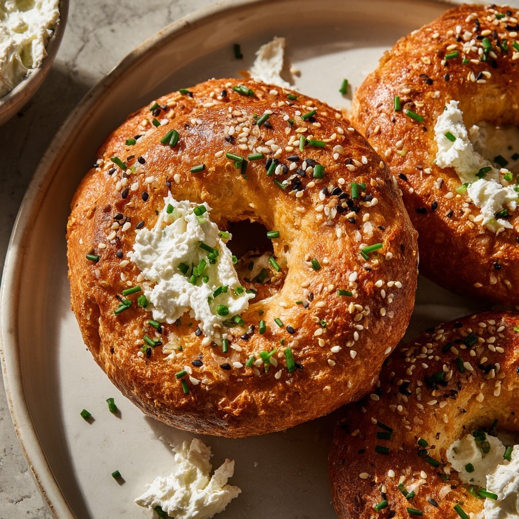 Protein Bagels Made With Cottage Cheese