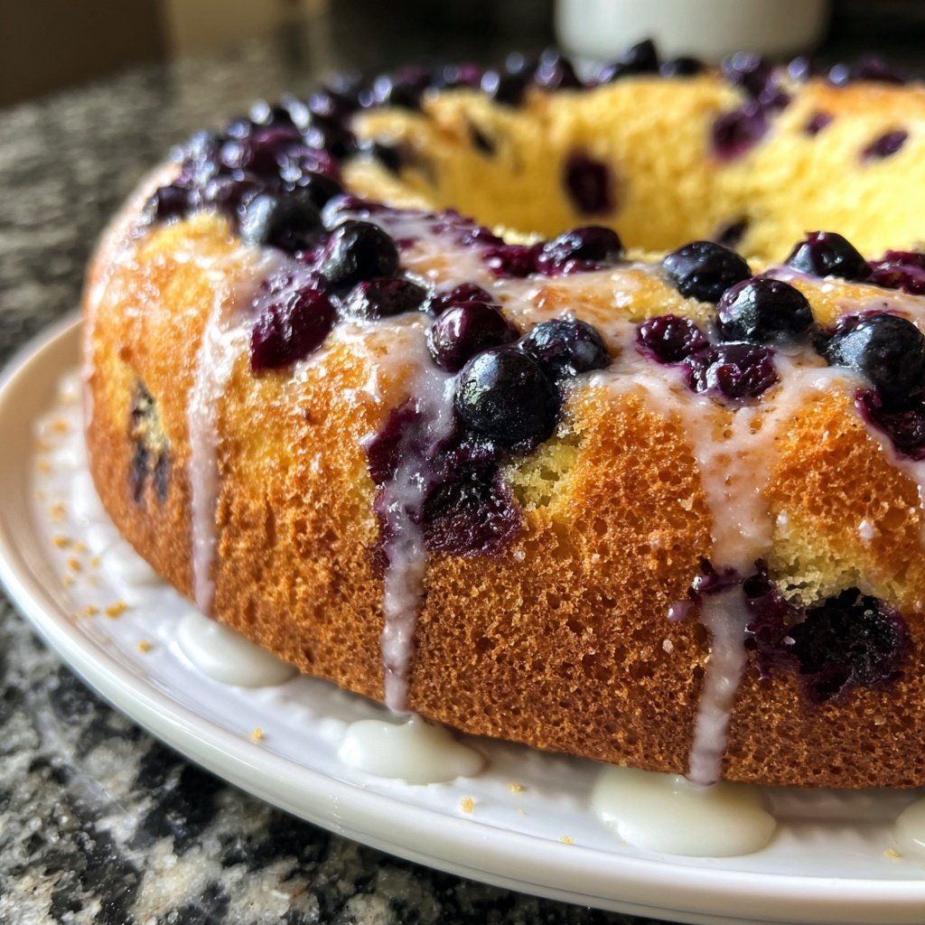 Lemon Blueberry Yogurt Cake