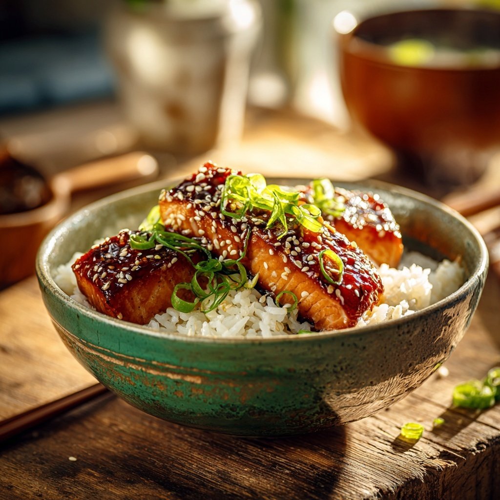 Teriyaki Salmon Rice Bowl