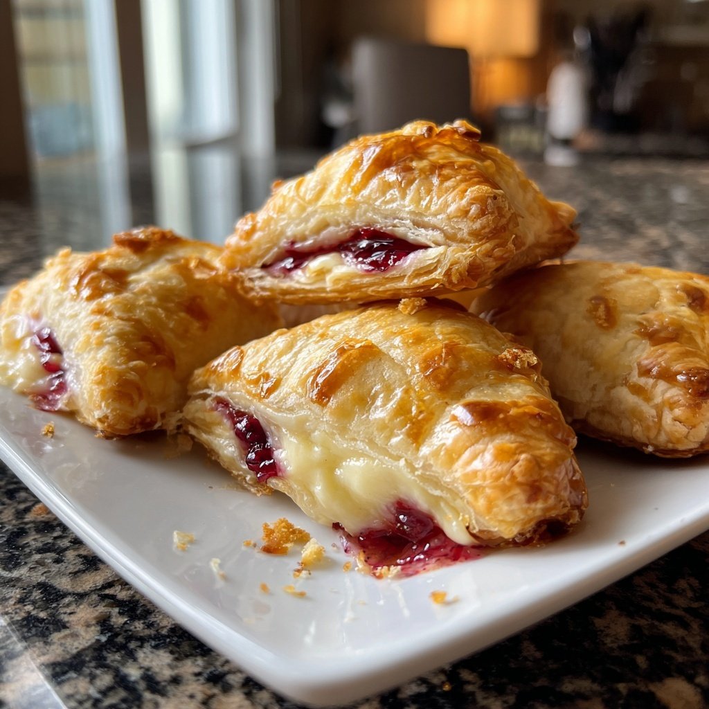 Valentines Snacks Mini Puff Pastries