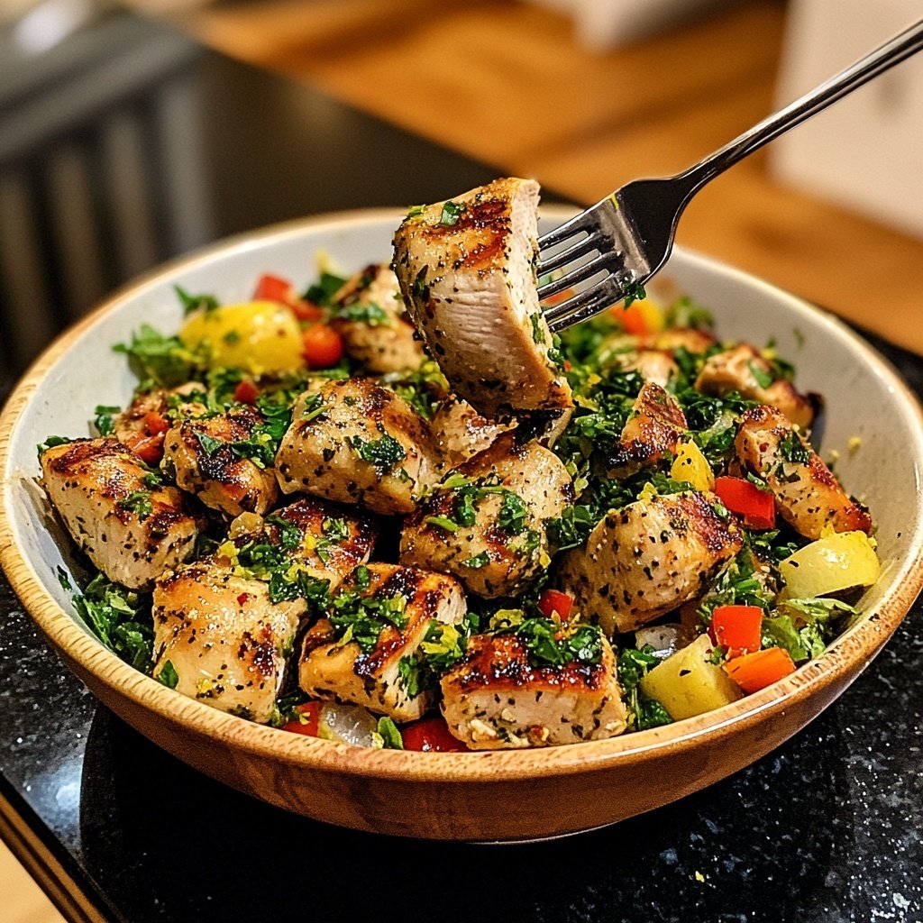 Grilled Lemon Herb Chicken Bowl