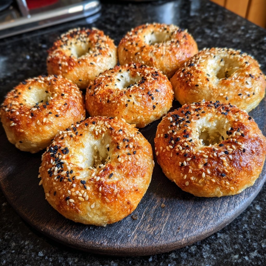 Crispy No Yeast Yogurt Bagels